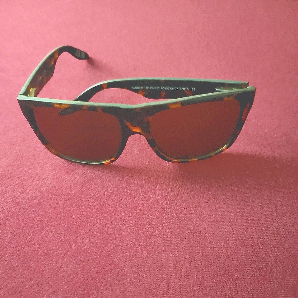 NEW Tommy Hilfiger Elimp OM563 Rectangle Tortoise Frame Brown Men's Sunglasses